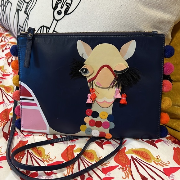 Kate Spade New York Camel Spice Things Up w/ Pompoms, VGUC-GUC - Picture 3 of 10